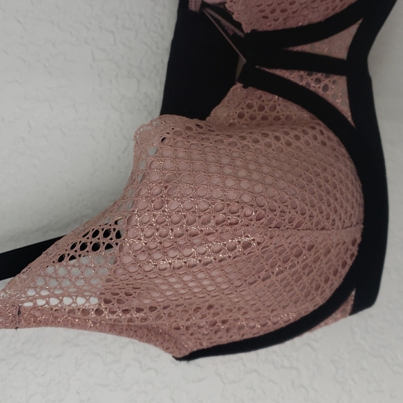 Victoria secret fishnet lace push-up bra size 32DDD - Picture 5 of 8
